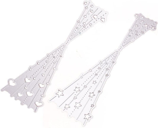 Heart Bubble Spotty Line Cutting Dies for Card Making DIY Scrapbooking Photo Album Decorative Embossing Paper TemplatedCraft Template for Paper Card Making Album Arts Supplies