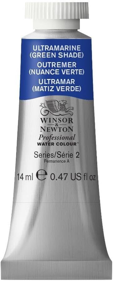 Winsor & Newton Professional Watercolor, 14ml (0.47-oz) Tube, Ultramarine Green Shade