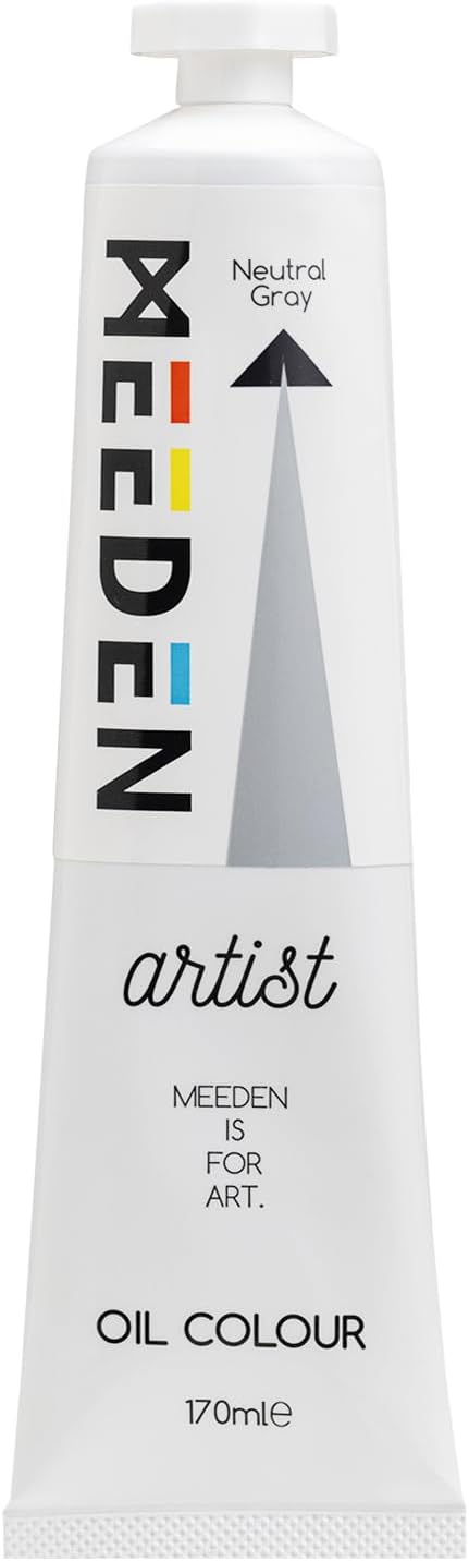 MEEDEN Artist Grade Oil Paint: Neutral Gray - 170ml/5.7oz Tube - Professional Art Paints for Canvas Painting