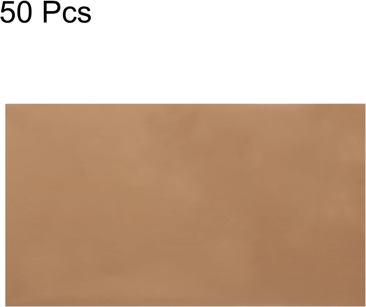 MECCANIXITY 50 Sheets Heat Reactive Foil, 20x29cm Coffee Foil Transfer Sheets Toner Reactive Foil Transfer Foil Sheets Hot Foil Stamping Paper for Crafts DIY Cardmaking Album Decoration