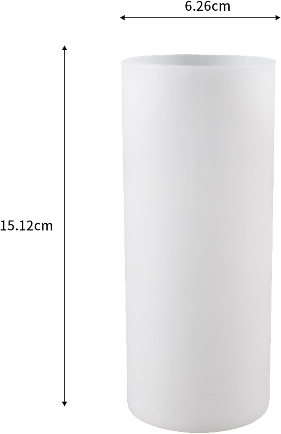 2 Pack Cylinder Mold 6 Inch Cylinder Candle Pillar - Resin Casting Silicone Molds for Home Decor & Candle Making Wave Spiral Mold