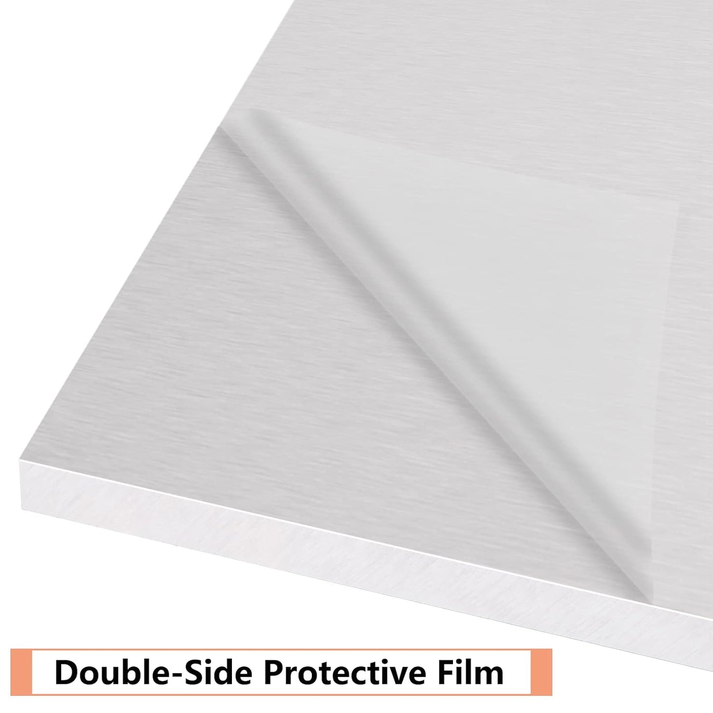 6061 T651 Aluminum Sheet Metal 8" x 8" x 1/2"(12.7MM) Inch Flat Plain Aluminum Plate Covered with Protective Film, Heat Treatable Rectangle 0.50" Thick Aluminum Metal Plate for Industrial, Crafting