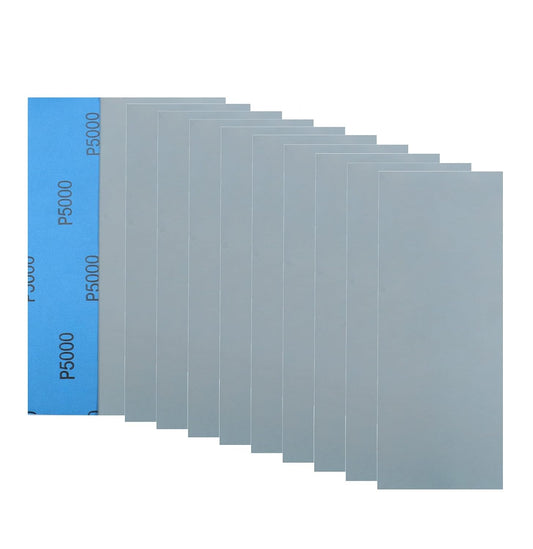 20Pcs 9 x 3.6 Inchs 5000 Grit Wet and Dry Handmade Universal Sanding Sheets, Suitable for Woodworking Furniture/Automobiles/Metal/Lacquer Polishing Sandpaper