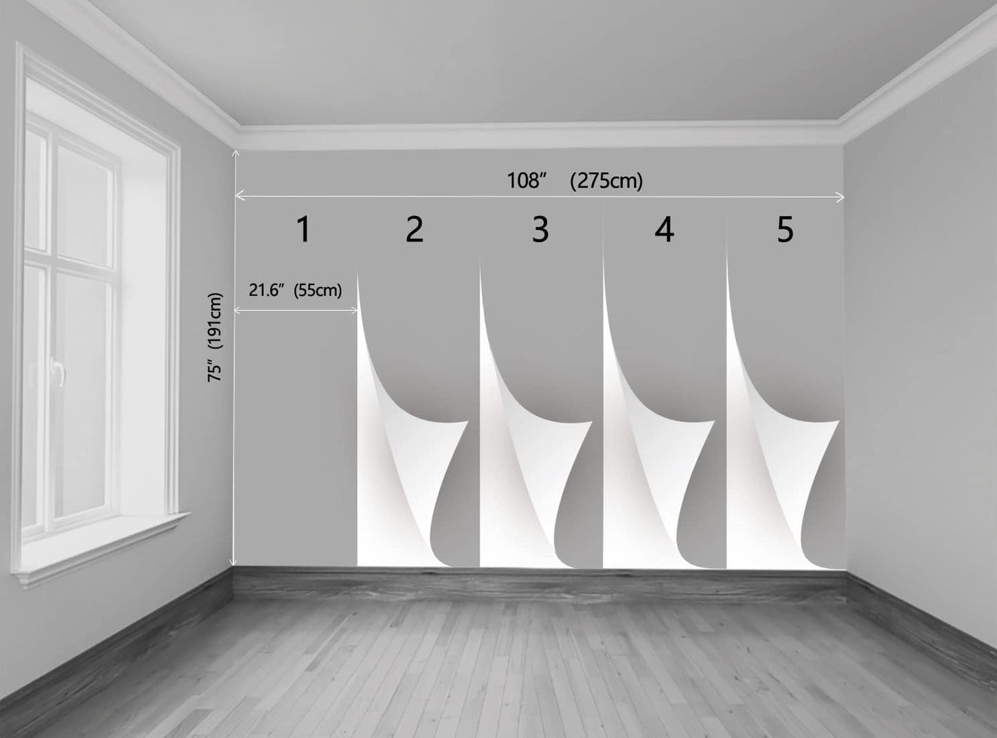 Palm Tree Wall Mural Tropic Paradise Beach Seascape Murals Wallpaper for Walls Bedroom Living Room Bedroom TV Background Kids Room Decoration（Not Peel and Stick）