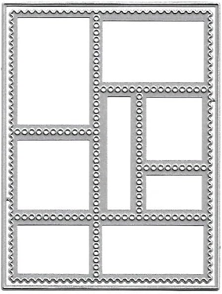 Lapoo Flowers Metal Cutting Die for Scrapbooking - Durable, Cut Stencils for DIY Scrapbook Photo Album Decorative Paper Card, Card Making Supplies, Embossing (Multi-Column Box 5.1 x 4 in)