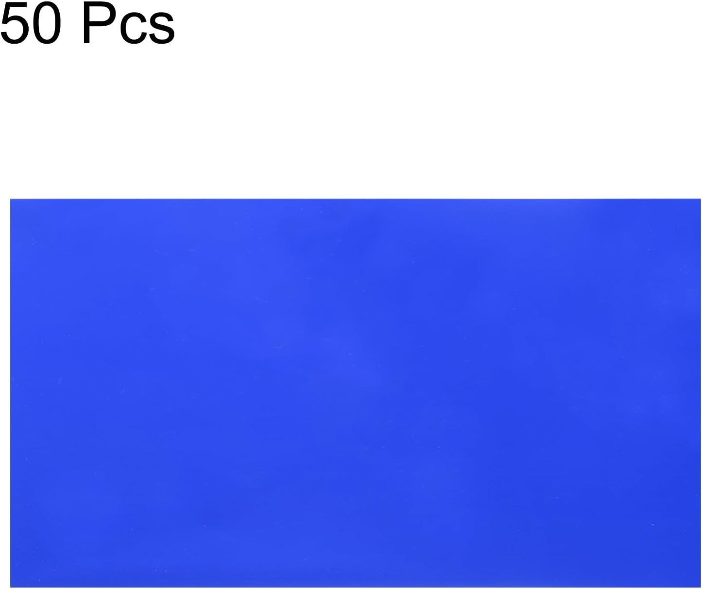 MECCANIXITY 50 Sheets Heat Reactive Foil, 20x29cm Blue Foil Transfer Sheets Toner Reactive Foil Transfer Foil Sheets Hot Foil Stamping Paper for Crafts DIY Cardmaking Album Decoration