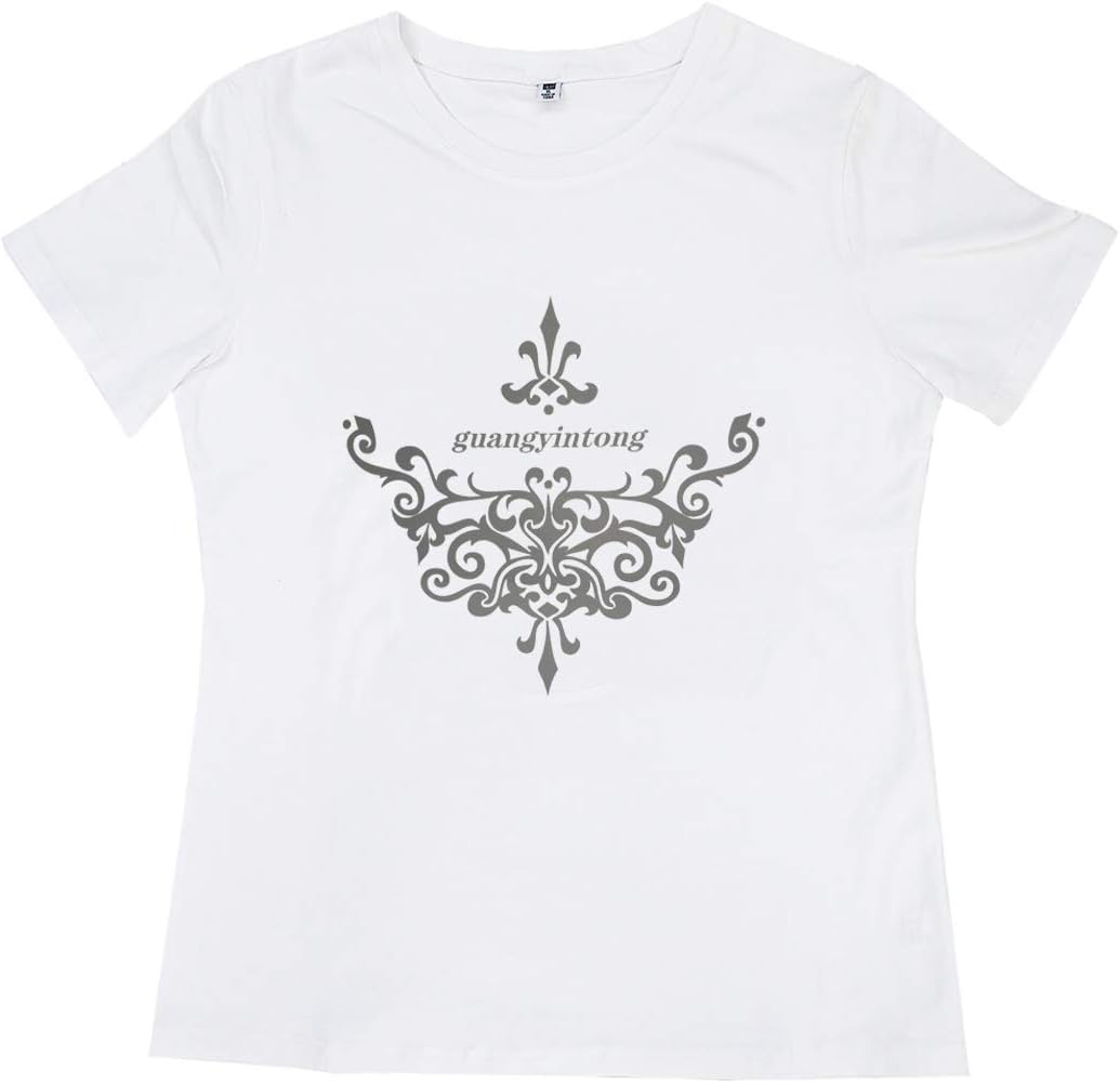 Guangyintong Heat Transfer Vinyl Silver HTV Rolls, 12" x 10ft Iron on Vinyl for T-Shirts, Matte Surface HTV for All Cutter Machine, Easy to Cut & Weed for Heat Vinyl DIY Design