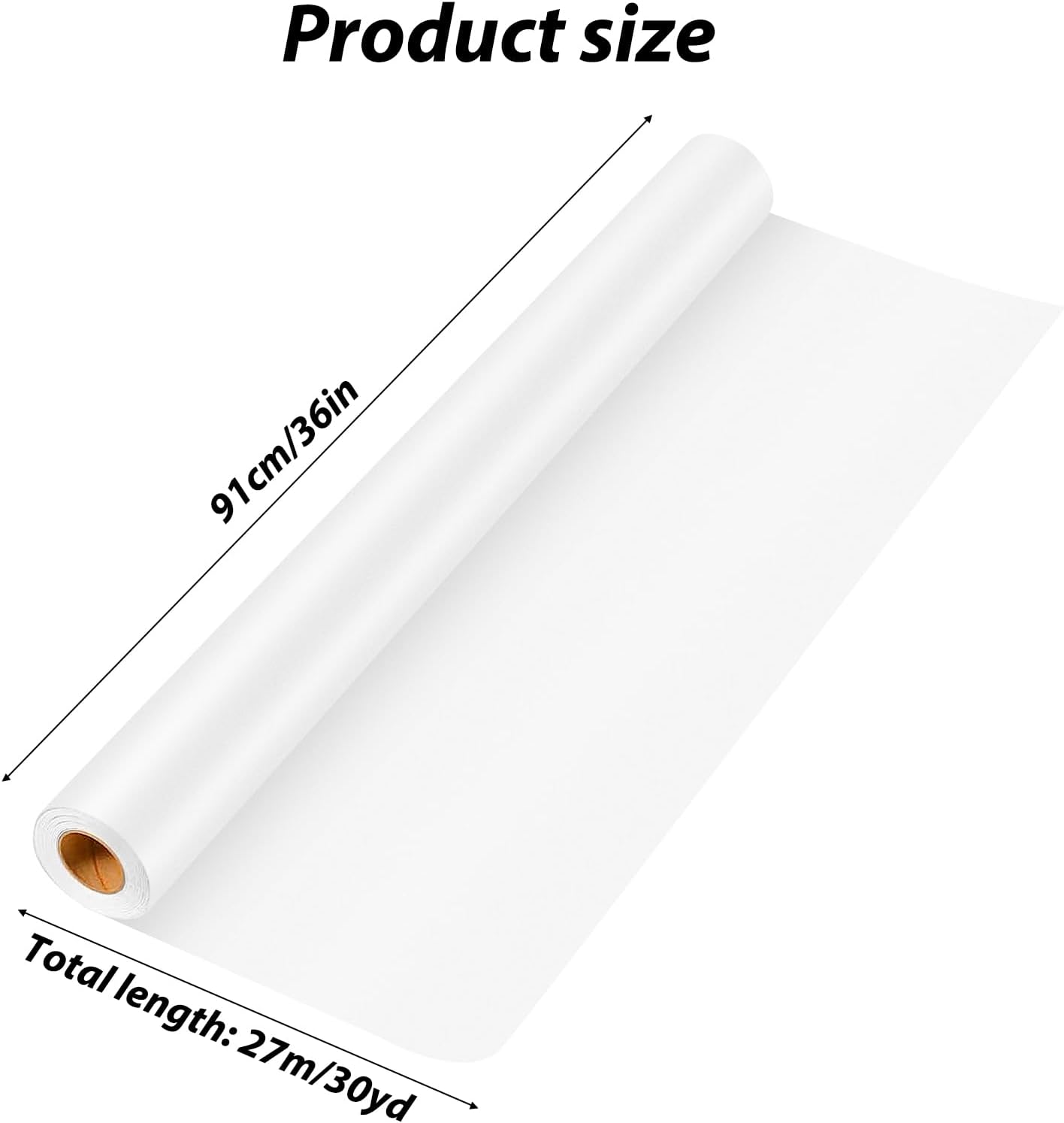 Tracing Paper Roll 36 Inches x 30 Yards, Large Trace Paper White Pattern Paper Tracing Paper for Drawing, Sewing, Sketch