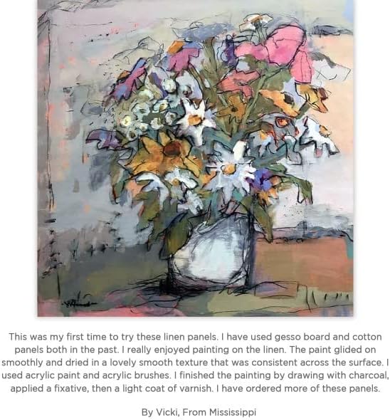 Centurion All-Media Primed Linen Panels - 11x14 3 Pack - 11oz Universal Primed Canvas Boards for Painting, Mounted on MDF Wood, Non-Warping, Ideal for Artists, Professionals, and Painters