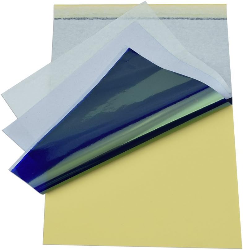 Tattoo Transfer Paper,120 Sheets Tattoo Stencil Paper, Stencil Paper for Tattooing,8.5" x 11" A4 Size,4 Layers Thermal Transfer Paper DIY Tattoo