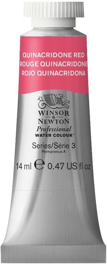Winsor & Newton Professional Water Colour Paint, 0.47-oz Tube, Quinacridone Red