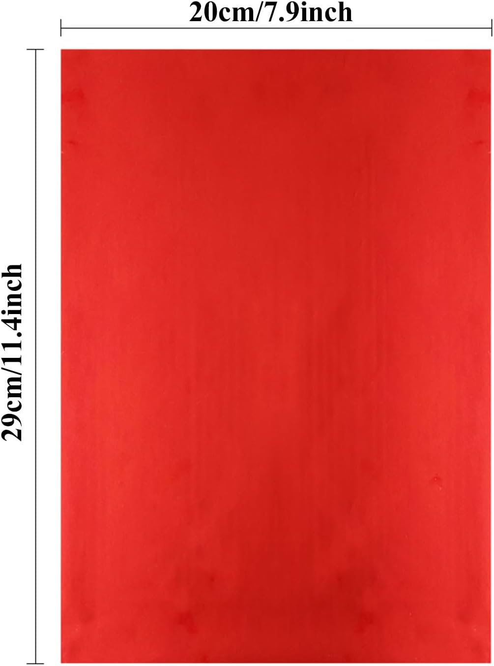 Briartw 20x29cm Hot Foil Paper 50 Sheets Pack Toner Reactive Foil Hot Stamping Foil Paper by Laser Printer and Laminator for Scrapbooking Craft Cardmaking DIY Album (Red, 50 Sheets)