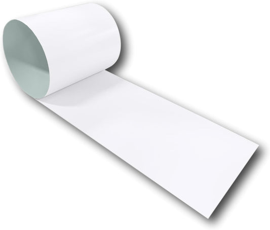 Eagle 1: 24 Gauge KYNAR 500 Sheet Metal Flashing Rolls-10 FT Long-Heavy Duty Pre-Finished Rolls-Commercial Grade-Roofing Flashing, Fascia Cover, Coping Cap-Multiple Sizes (30" x 10 FT, Bright White)