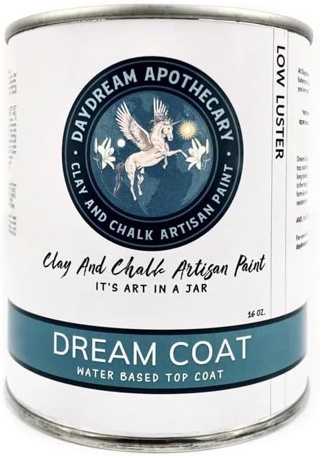 Daydream Apothecary Premium Chalk Style Paint for Furniture, Home Décor, Wood, DIY Interior Projects, Quick Dry, No Prep or Prime Needed, Matte Clear - 16oz