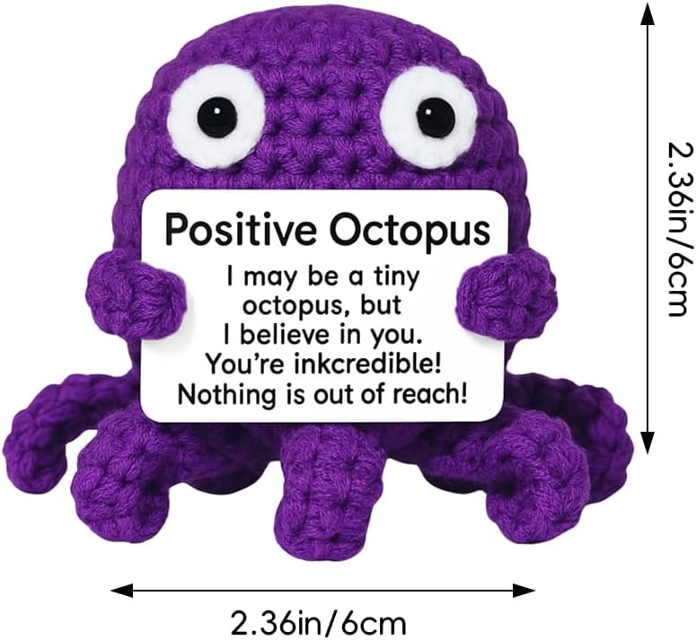Purple Octopus Pin Cushion, Handmade Knitted Pincushions, Cute Pin Cushions Needle Holders for Sewing Quilting Accessory, DIY Crafts or Patchwork Decor