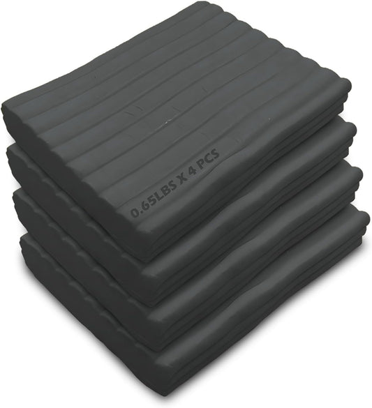 ReArt Non-Drying Oil-Based Plasticine Modeling Clay 2.6 Pounds, Non Hardening Reusable Non Toxic No Bake Professional Oil Base Sculpting Clay (Black)