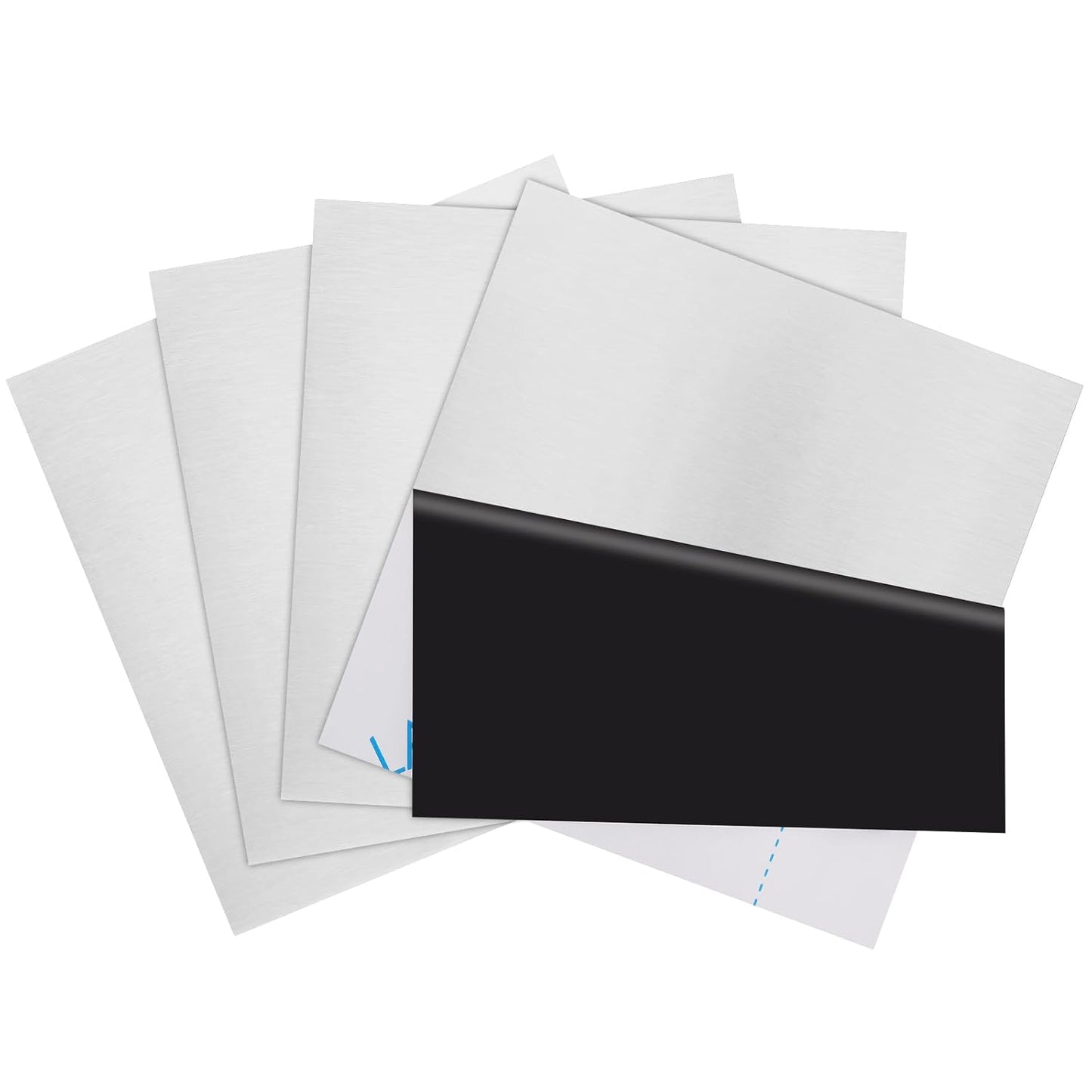 4Pcs 304 Stainless Steel Sheets Metal 6" x 6" x 1/64" (0.02") Inch 304 Stainless Steel Plates 0.50MM Stainless Steel Shim Stock Plates Metal Sheets for Crafting, DIY, Stovetop, Snow Frosted Surface