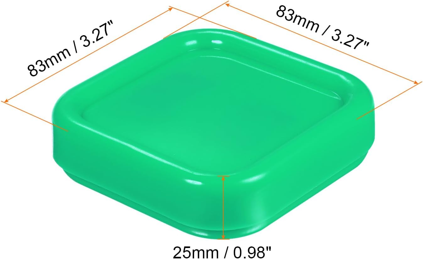 HARFINGTON Magnetic Pin Cushion Square Plastic Magnetic Sewing Pin Holder Storage Case Needle Cushion Tool for Sewing Projects, Green