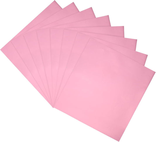 MECCANIXITY 50 Pack Toner Reactive Foil ,Deco Foil Transfer Sheets 8.5"x11" A4 Hot Foil Paper for Laser Printer Scrapbooking Heat Transfer DIY Craft,Pink