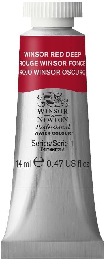 Winsor & Newton Professional Water Colour Paint, 0.47-oz Tube, Winsor Red Deep
