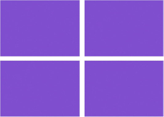 DMiotech 4Pcs Correction Gel Light Filter Overlay Transparent Plastic PVC Sheets Matte Purple for Photo，Film,Video