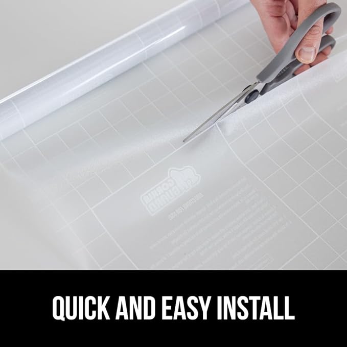 Gorilla Guard Window Privacy Film, Removable Two Way Sun Blocking, 17.5 x 118.1 Inch, Reusable No Residue Stickers, Strong Static Clings to Glass Windows, Decorative Bathroom Door Coverings, Frosted