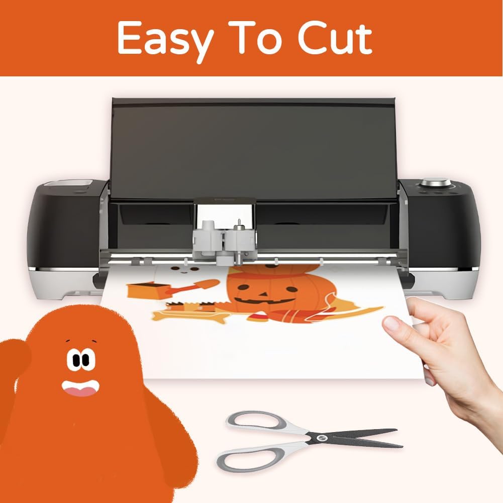 TranSmile PU-Heat Transfer Paper for T Shirts (50 Sheets, 8.5 x 11'') Printable Heat Transfer Vinyl for Dark Fabrics Iron on Transfers for Inkjet Printer (D-50)