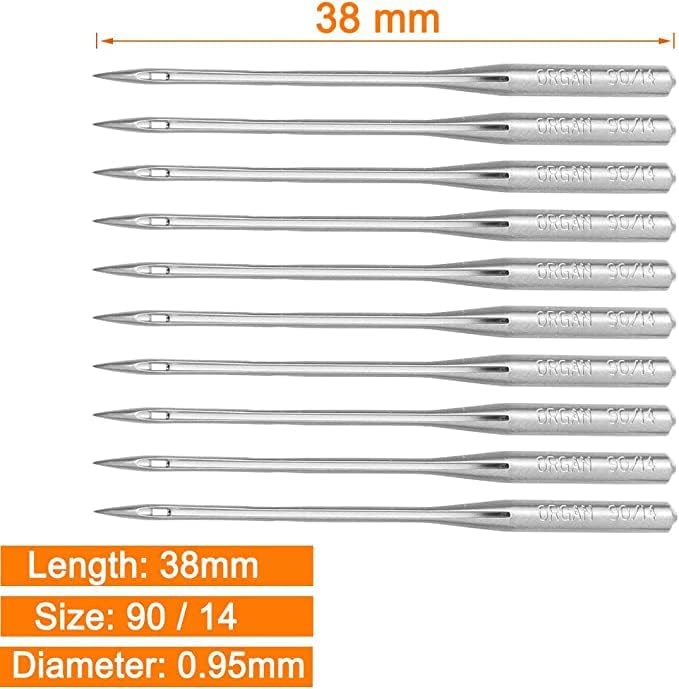 50 Pcs Embroidery Sewing Machine Needles Size 90/14 130/705H HAx1 Sewing Needles for Brother Sewing Machine (5 Pack of 10 Needles)