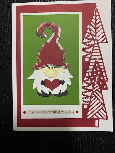 Lapoo Festivals Metal Cutting Die for Scrapbooking - Durable, Cut Stencils for DIY Scrapbook Photo Album Decorative Paper Card, Card Making Supplies, Embossing (Half Christmas Tree 5.2 x 1.4 in)