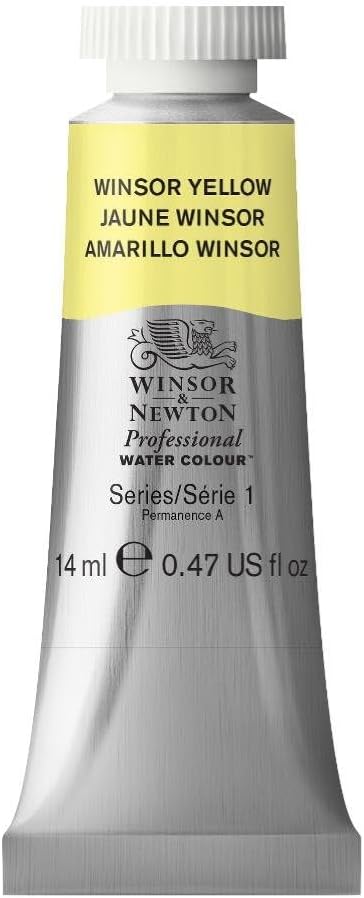 Winsor & Newton Professional Water Colour Paint, 0.47-oz Tube, Winsor Yellow