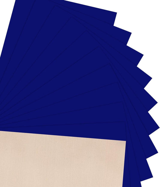 JANDJPACKAGING Royal Blue Heat Transfer Vinyl for T Shirts - 10 Pack Blue HTV Vinyl 12"x10" for Garments Bags and Other Fabrics