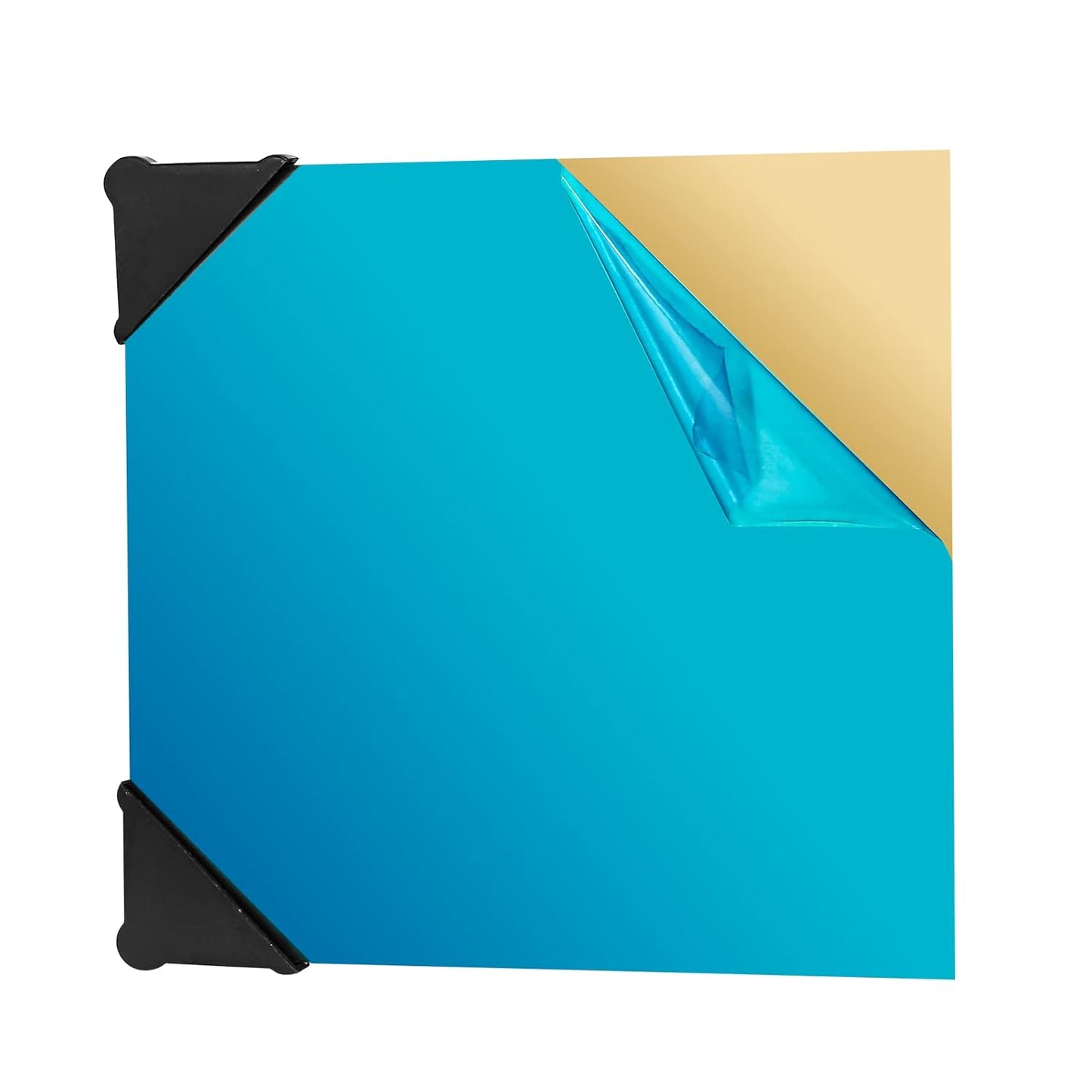 2 Pcs Brass Sheet, 6" x 6", 20 Gauge(0.8mm) Thickness, No Scratches, Film Attached Brass Plates