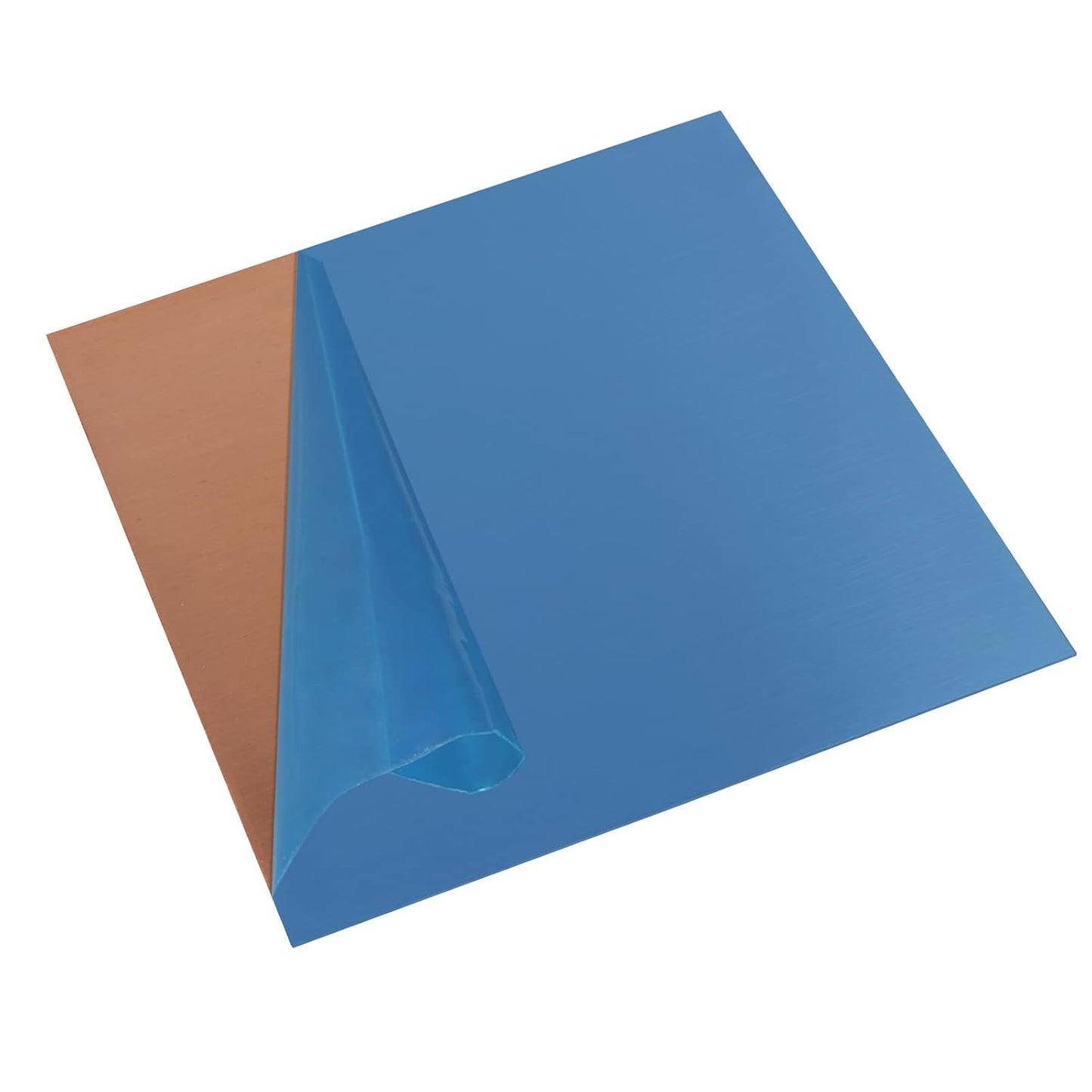 1 Pieces 99.9% Pure Copper Sheet, 8" x 8", 20 Gauge(0.8mm) Thickness, Film Attached Copper Plate, Great for Jewelry, Crafts, modelers