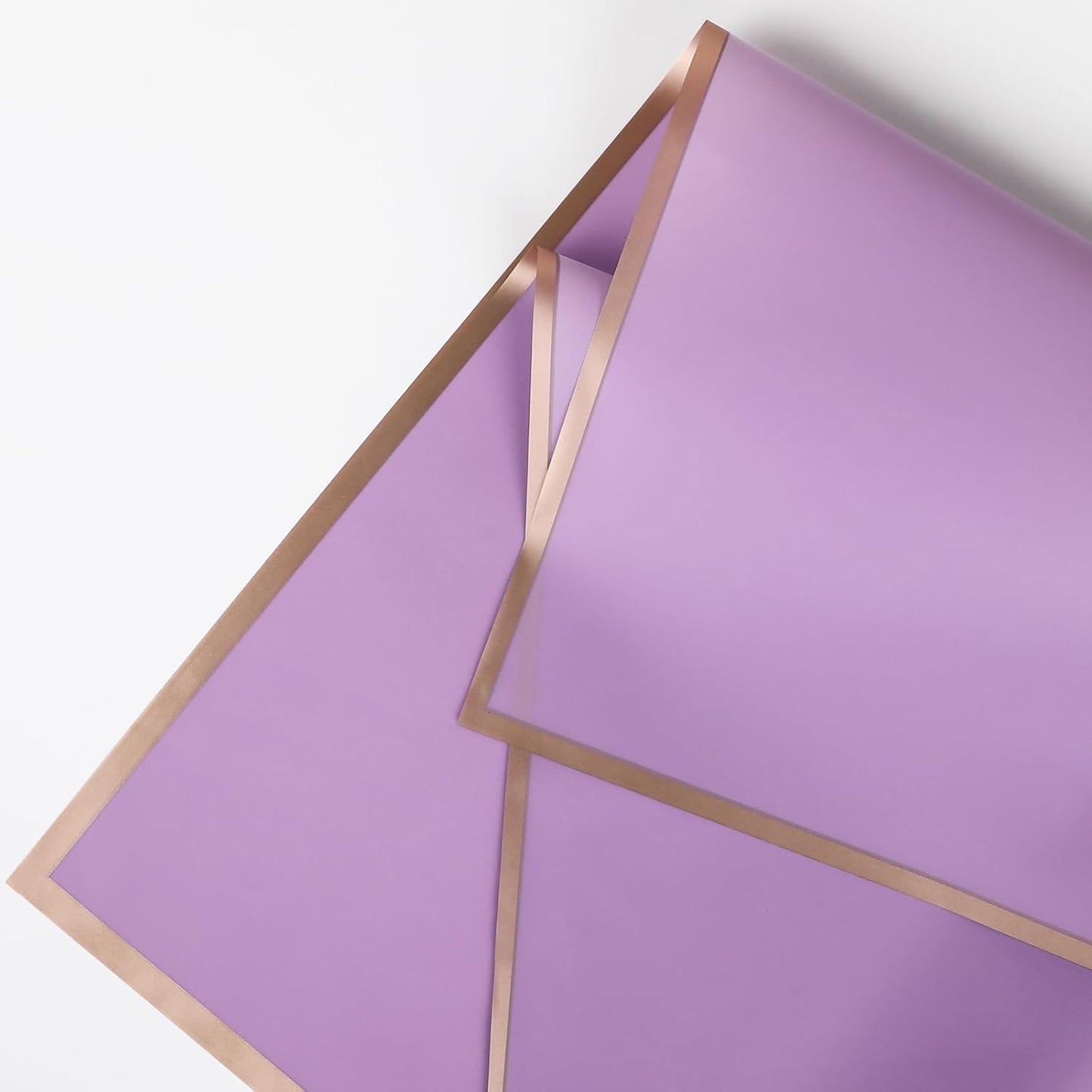 FUHITIM 20 Sheets Flower Wrapping Paper - Waterproof Floral Bouquet Packaging Paper for DIY Crafts，Florist Supplies Packaging Paper for Wedding Birthday Gift (Light Purple)