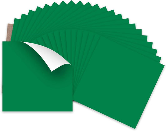 HTVRONT Green HTV Heat Transfer Vinyl - 24 Pack 12"x12" Green Iron on Vinyl Sheets for T-Shirt (1 PTFE Sheet Included), PU HTV Vinyl Easy to Cut & Weed for Heat Design