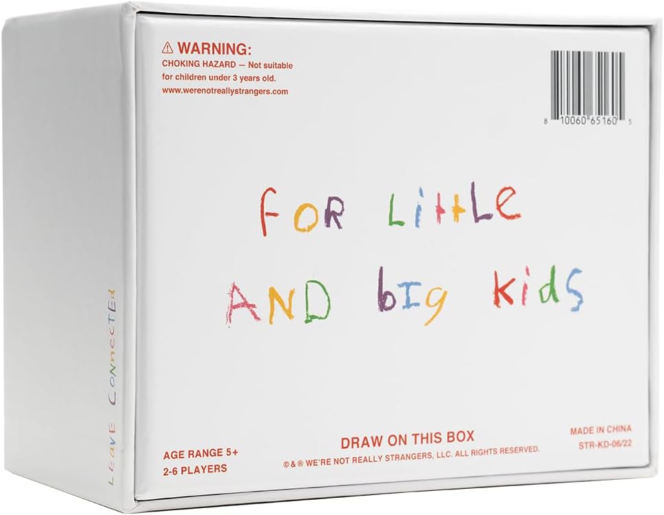 WE'RE NOT REALLY STRANGERS Kids Edition Card Game - 150 Conversation & Activity Cards for Kids, Adults, & Teens – for Fun Memorable Family Game Nights and Kid’s Party, Ages 5+, 2-6 Players