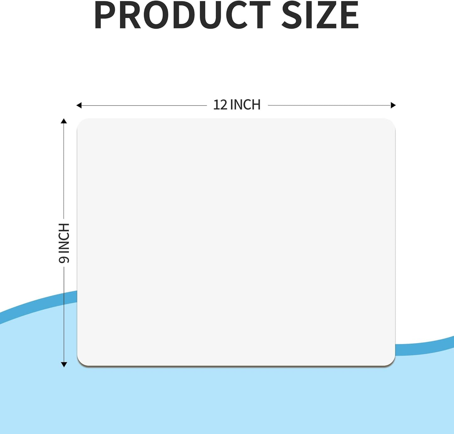 Small White Board Dry Erase 6 Pack Classroom Pack,9"x12"Double Sided Personal Mini Whiteboard for Students School,Portable White Boards Lapboards Including Dry Erase Erasers and Markers