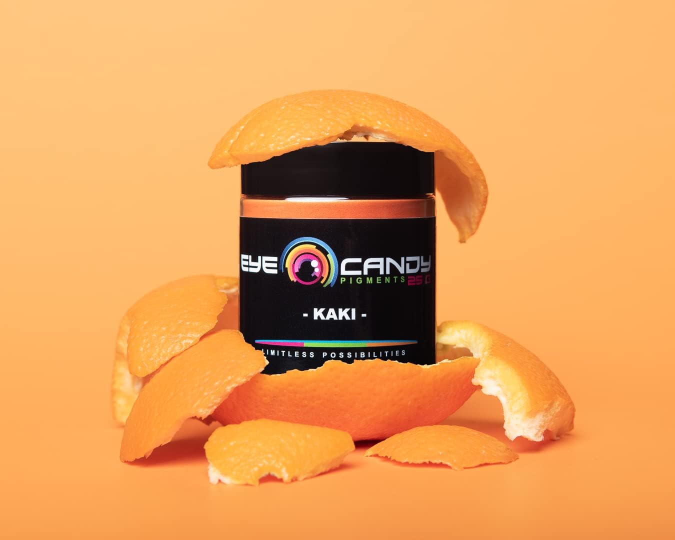 Eye Candy Pigments Premium Orange Mica Powder - Kaki (25gr) - for Epoxy, Resin, Soap, Paint, Woodworking, Acrylic Pouring, Bath Bombs, Fishing Lures - DIY Arts and Crafts Additive