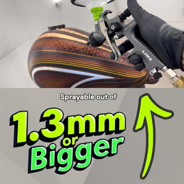 LiME LiNE Sprayable Metal Flake Paint Additive: Solvent Resistant Glitter for Automotive Custom Painting (Turquoise)