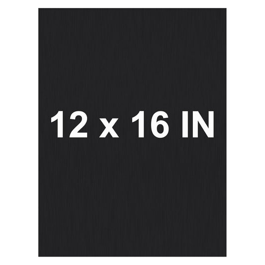 Anodized Aluminum Sheet Metal 12 x 16 x 1/32 Inch Black Metal Plates for Laser Engraving, 0.8MM Thin Decorative Sheets for Crafting, House Decoration