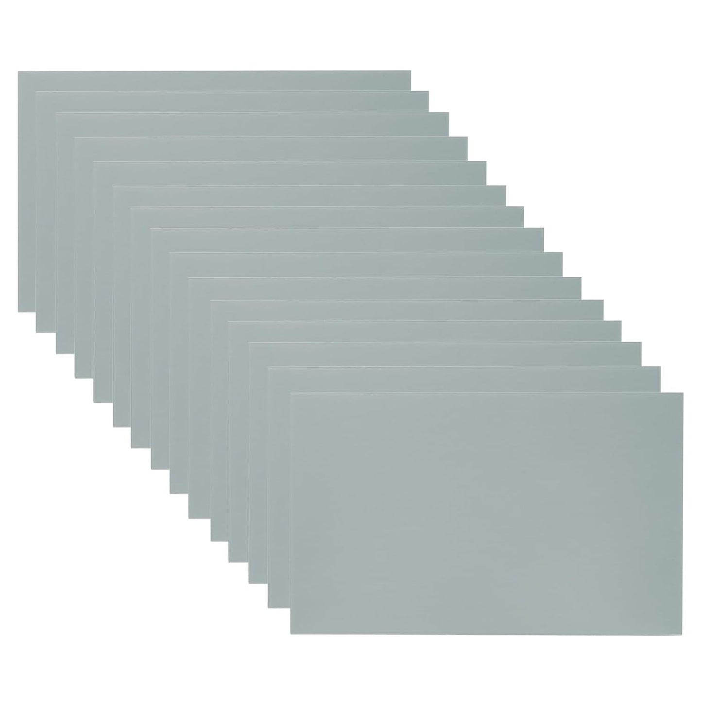 PATIKIL 5x8 Inch Anodized Aluminum Sheet Metal, 15Pcs Laser Plates Engraving Blanks 0.5MM Thin Rectangle for Crafting DIY House Laser Engraving, Gray