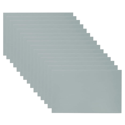PATIKIL 5x8 Inch Anodized Aluminum Sheet Metal, 15Pcs Laser Plates Engraving Blanks 0.5MM Thin Rectangle for Crafting DIY House Laser Engraving, Gray