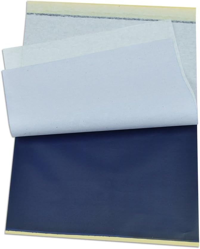 Tattoo Transfer Paper,120 Sheets Tattoo Stencil Paper, Stencil Paper for Tattooing,8.5" x 11" A4 Size,4 Layers Thermal Transfer Paper DIY Tattoo