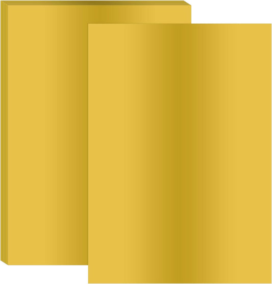 PATIKIL 11.7x8.3" Hot Stamping Foil Paper Sheet, 20 Sheets A4 Heat Transfer Hot Stamping Paper Foil for Leather DIY Logo Decor Craft Gift Package Scrapbook Card, Gold
