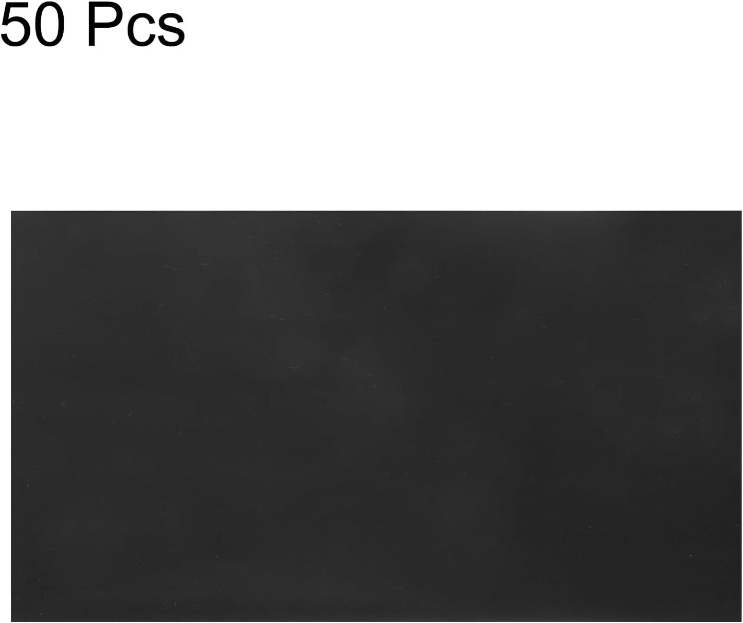 MECCANIXITY 50 Sheets Heat Reactive Foil, 20x29cm Black Foil Transfer Sheets Toner Reactive Foil Transfer Foil Sheets Hot Foil Stamping Paper for Crafts DIY Cardmaking Album Decoration