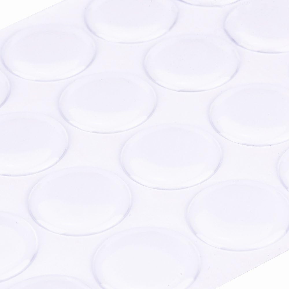 100-Piece Epoxy Resin Dome Stickers – Self-Adhesive Dots for DIY Crafts, Bottle Caps, Hair Bows, Scrapbooks, Jewelry & Pendants,1-Inch,Clear