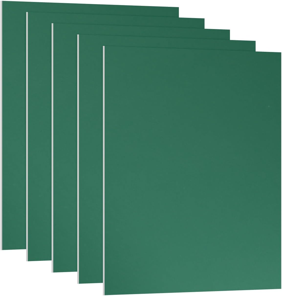 PATIKIL 3.3x2.1x1/32inch Anodized Aluminum Sheet, 5Pcs Metal Rectangle Aluminum Plate 0.8mm Thick Engraving Blanks for Laser Engraving DIY Decorative Crafting Home Decoration, Green
