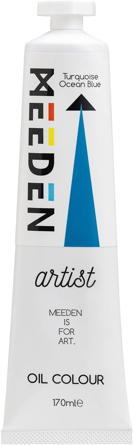 MEEDEN Artist Grade Oil Paint: Turquoise Ocean Blue - 170ml/5.7oz Tube - Professional Art Paints for Canvas Painting