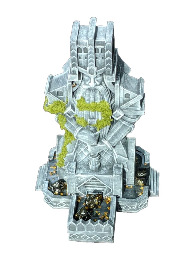 Dwarven 3D Printed Dice Tower - Baldur's Shrine by Unchained Games - Mythic Roll - Carve Your Fate in Stone with Ancestral Echoes and Valor! (09.) Pink)