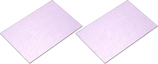 MECCANIXITY 2 Pcs Stained Glass Sheet Mosaic Tile 7.9 Inch x 5.9 Inch Purple Color Stained Glass Sheets for Crafts DIY Art Project